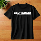 Black Printed Premium T-Shirt Front