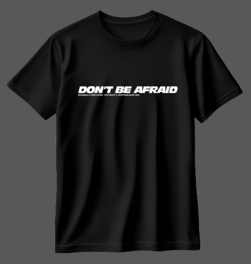 Black Printed T-shirt Front